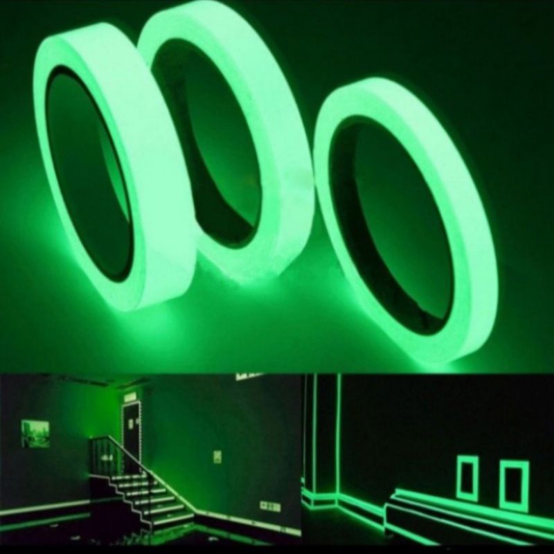 

Stiker fosfor glow in the dark 1in × 5meter