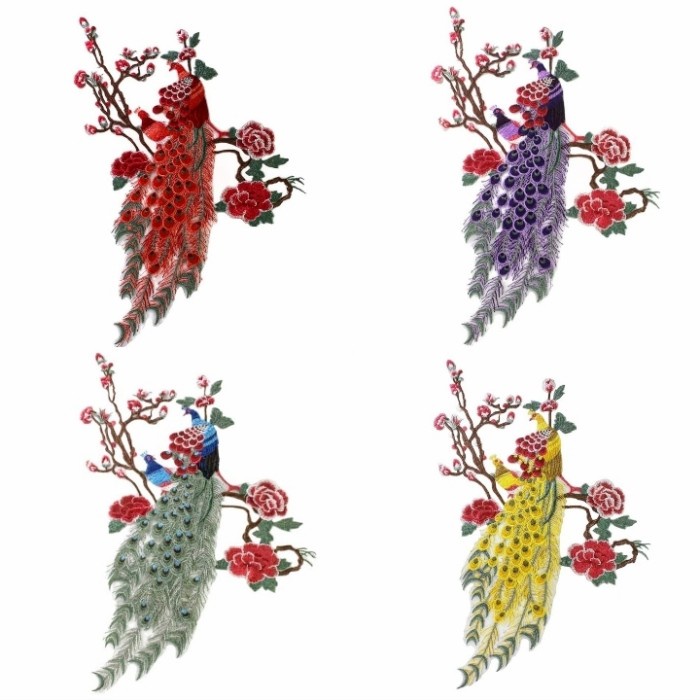 Terlaris Bordir Merak/Bordir Peacock /Aplikasi Bordir Merak