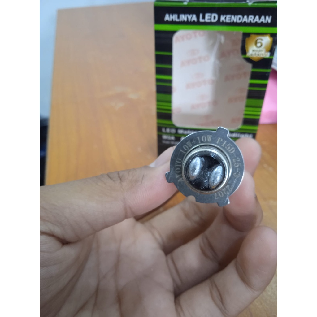 Lampu Depan LED Motor AYOTO M5A AC/DC Watt 10 Piringan Kaki 3