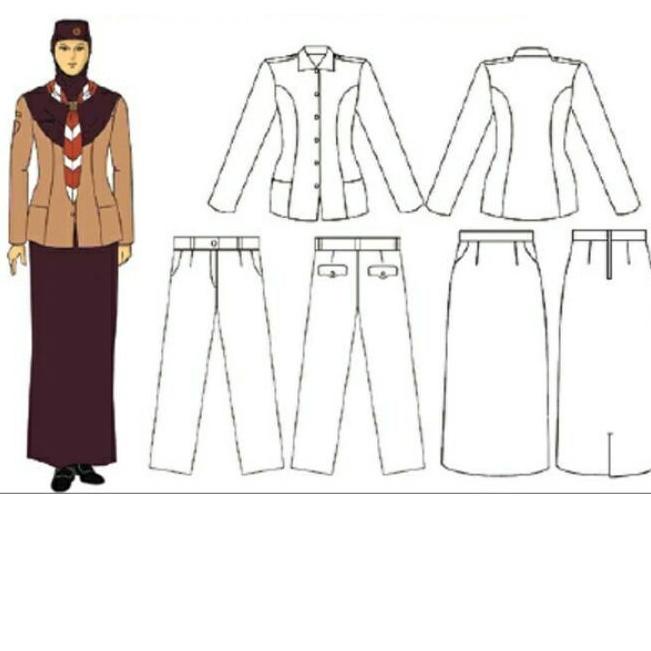 ✯ STELAN PRAMUKA PUTRI  PEMBINA PEREMPUAN PANJANG RAPILO, PRAMUKA GURU PEREMPUAN,  PRAMUKA PNS PEREM