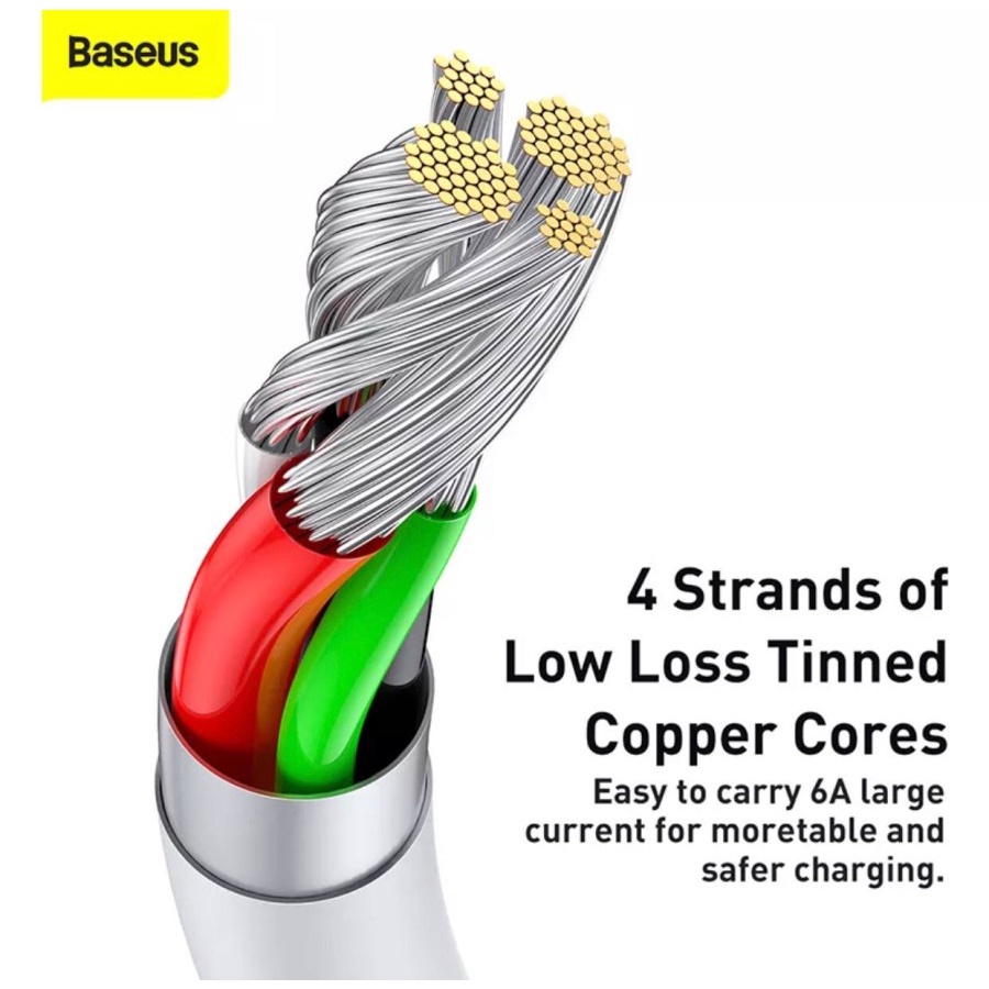 Baseus Kabel Data Type C 6A 66 Watt