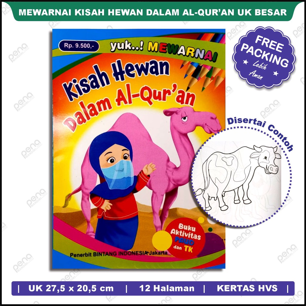 Mewarnai Kisah Hewan Dalam Alquran - Buku Mewarnai Islami