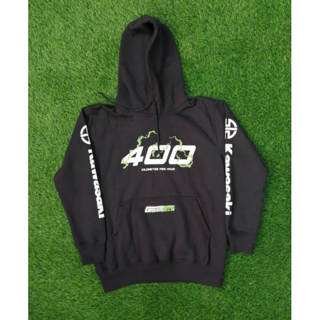 JAKET HOODIE H2 400 KM/H KAWASAKI GREENTECH