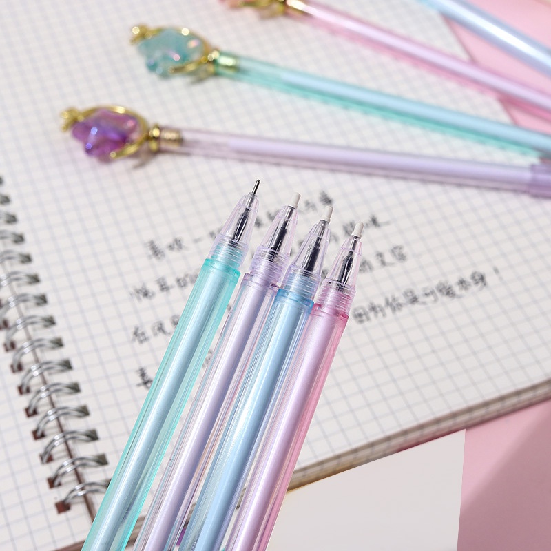 Pulpen Gel Alat Tulis Kreatif Lucu/Pena Kawaii Cepat Kering Netral Pulpen Ballpoint Tongkat Ajaib Lucu