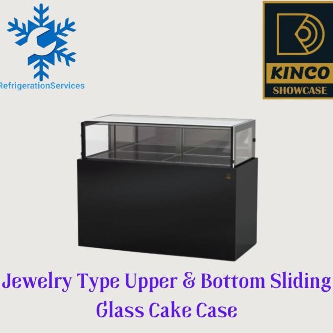 

Jewelry Type Upper Bottom Sliding Glass Cake case