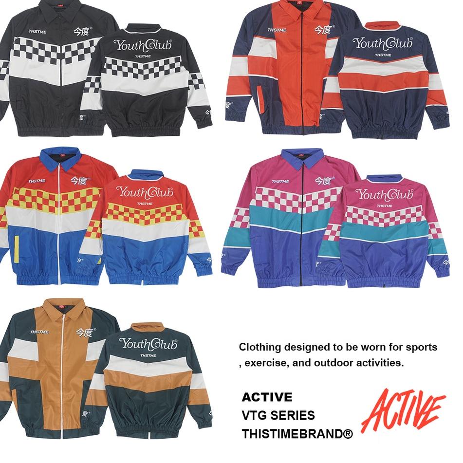 ➮ Thistimebrand Jacket Vintage Club  ( jaket parasut ) S M L XL XXL XXXL jaket vintage , jaket racin