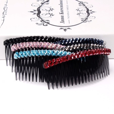 ⭐️𝐈𝐇𝐒 𝟐𝟗𝟑 𝐋𝐚𝐦𝐩𝐮𝐧𝐠⭐️Sirkam Plastik Kristal Hair Comb Sirkam Rambut Mata Sisir Sunggar Kristal