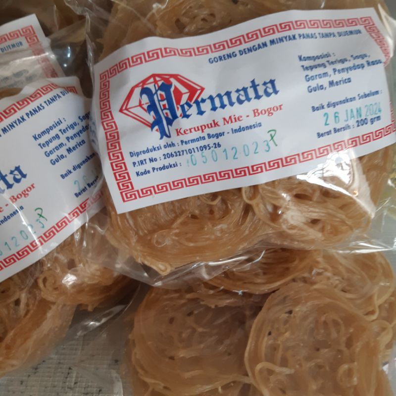 

KERUPUK MIE MENTAH PERMATA 200GR