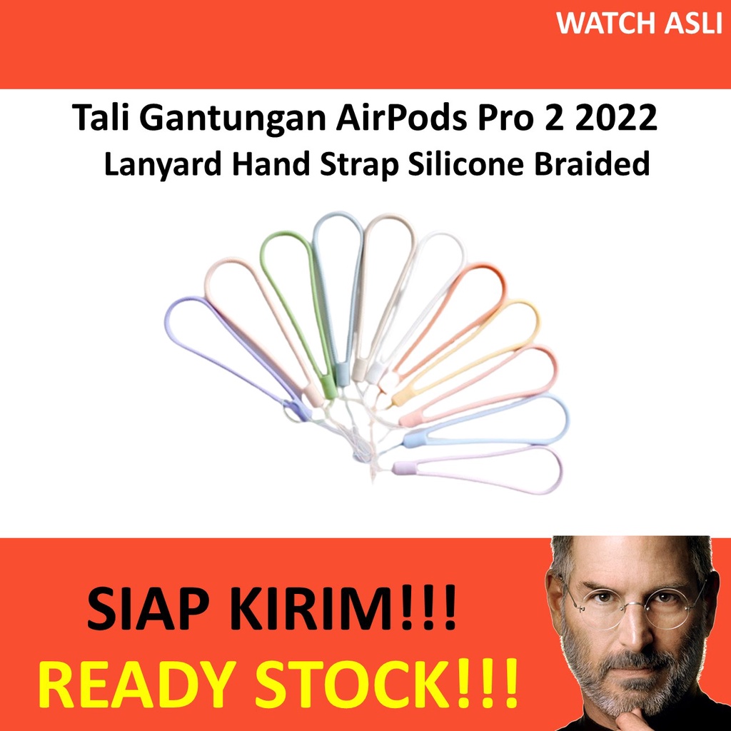 Lanyard Hand Strap Silicone Braided for AirPods Pro 2 TALI GANTUNGAN