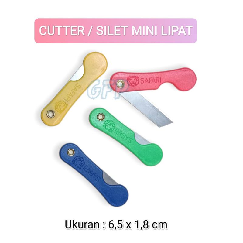 

Cutter Mini Lucu - Silet Lipat Kecil Warna-Warni