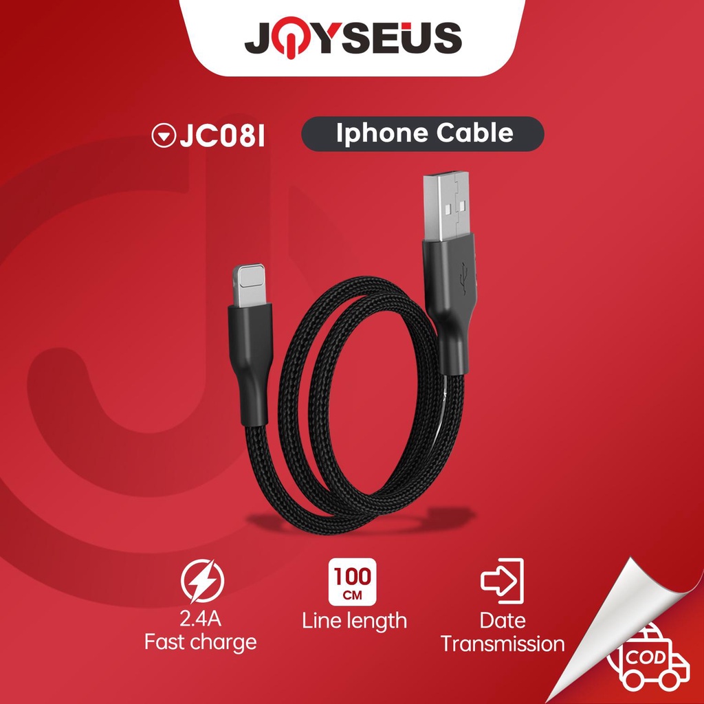 JOYSEUS JC08I Kabel data 2A USB iphone Cable 100CM Fast Charging for Smartphone iPhone 5 6 7 8 Plus