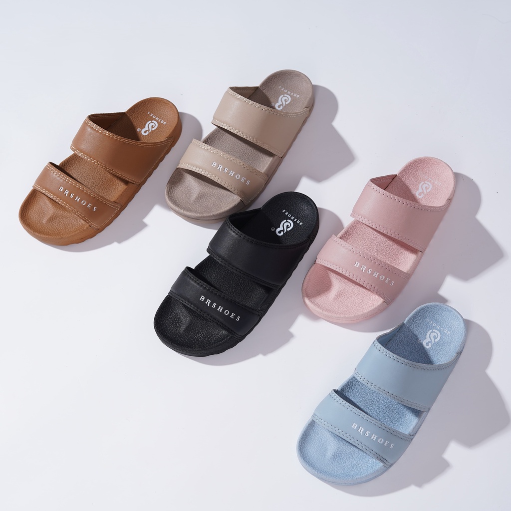 BRSHOES BRS01 Sandal Slide Slop Ringan Kuat Umroh Haji Pria Wanita