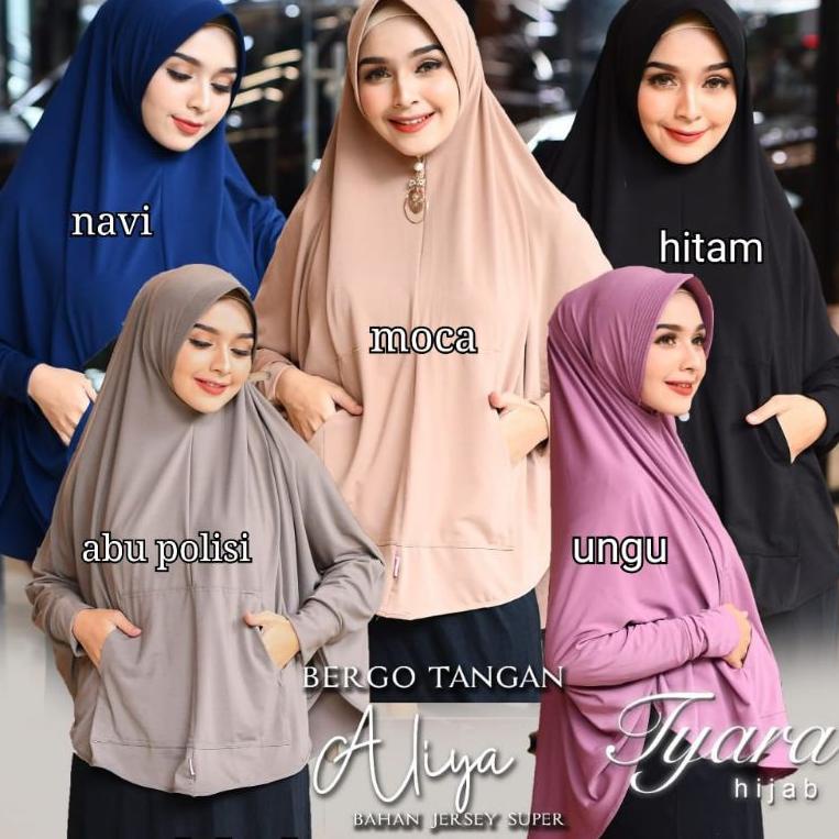 Langsung Order Jilbab Khimar Instan Hijab Lengan Aliya Ori Tyara