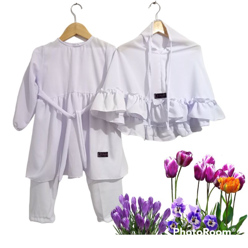 BAJU MANASIK ANAK TK/PAUD  /  GAMIS ANAK PEREMPUAN