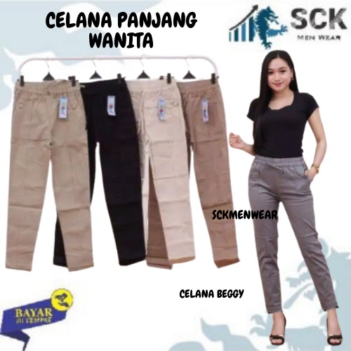 Celana Panjang BAGGY PANTS Carry Blessing PREMIUM AMERICAN DRILL / Pakaian Kerja Formal Wanita - sckmenwear GROSIR