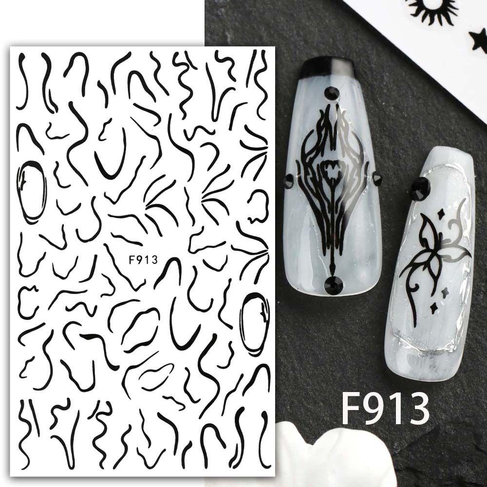 Mxbeauty Stiker Kuku Kupu-Kupu Wanita Bintang Manikur Aksesoris Totems Bohemia Nail Stickers