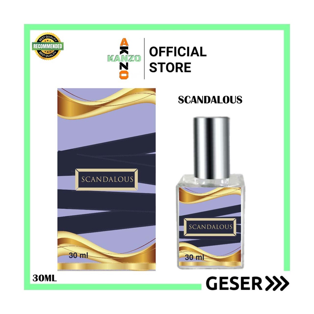 Kanzo - Parfum Scandalous 30ml Premium / Parfum Scandalous 30ml / Parfum Wanita Wangi Tahan Lama