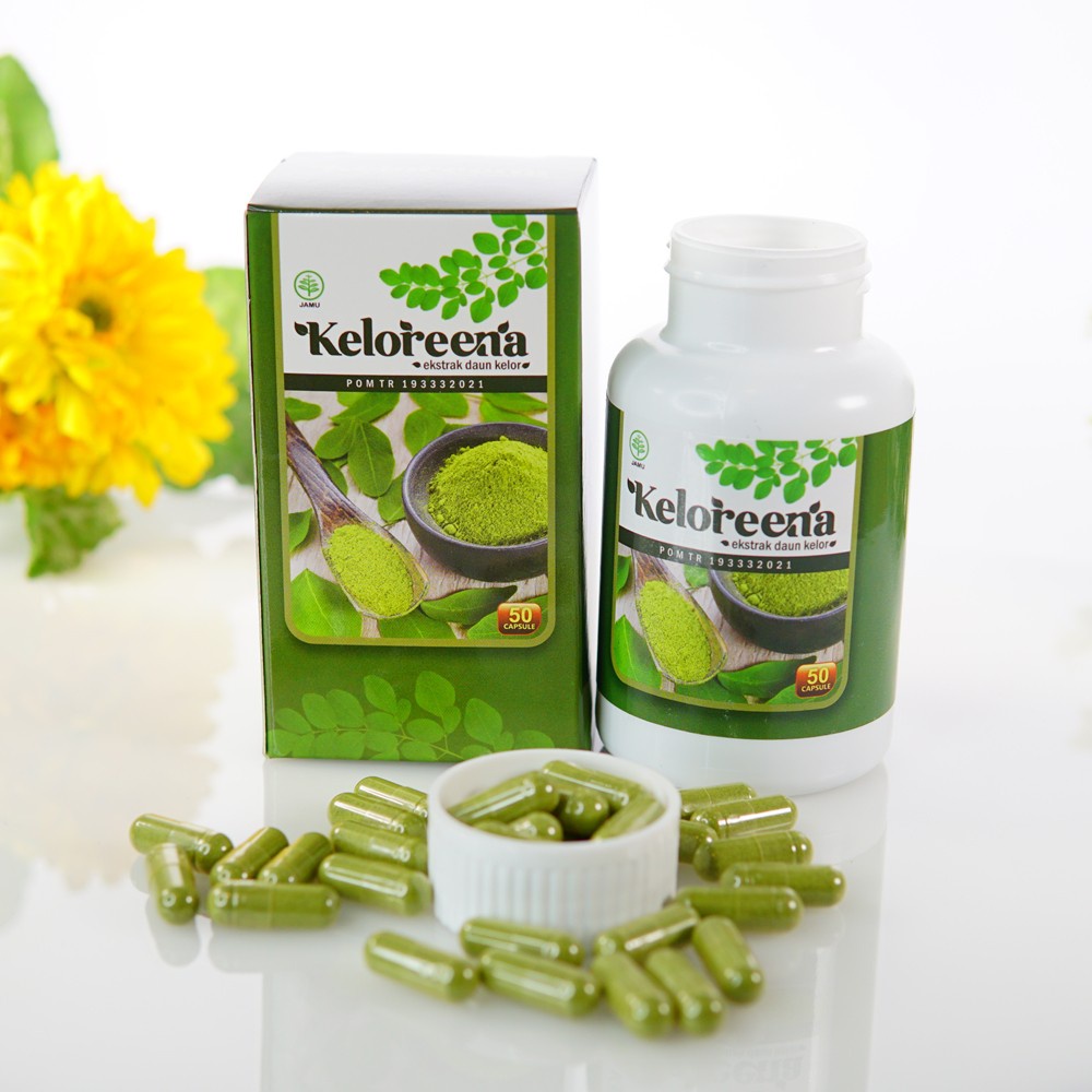 Keloreena Obat Pegal Linu Nyeri Sendi Sakit Badan Asam Urat Rematik Herbal Isi 50 Kapsul Original BPOM