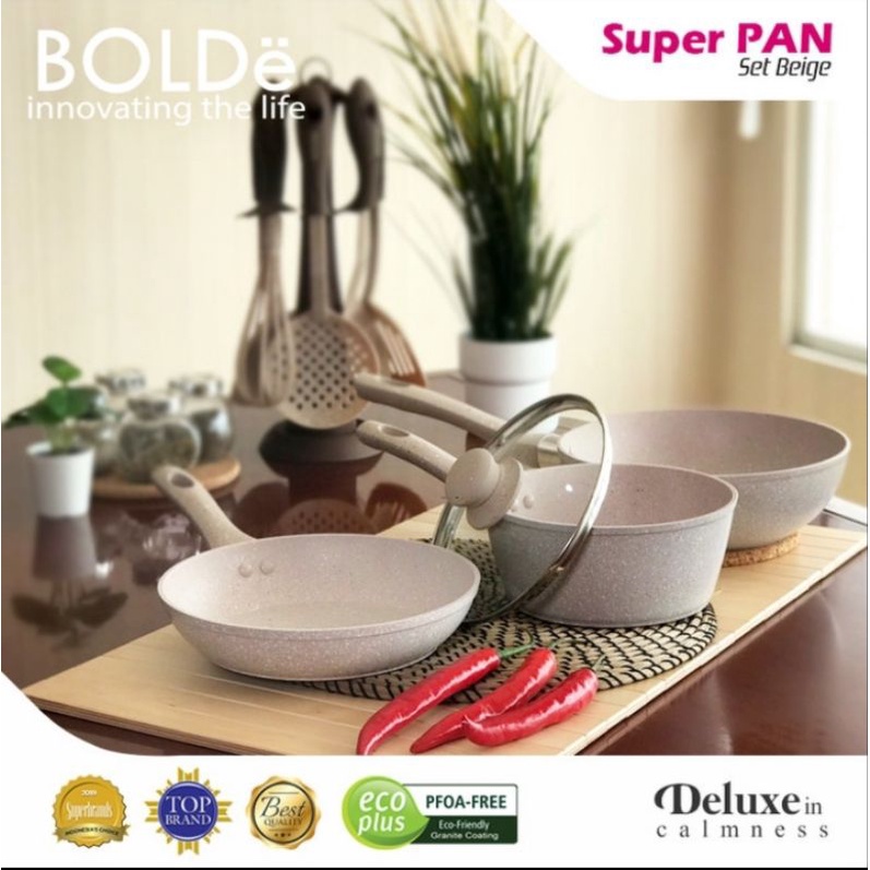 BOLDE Set Wajan Bolde Super Pan Beige