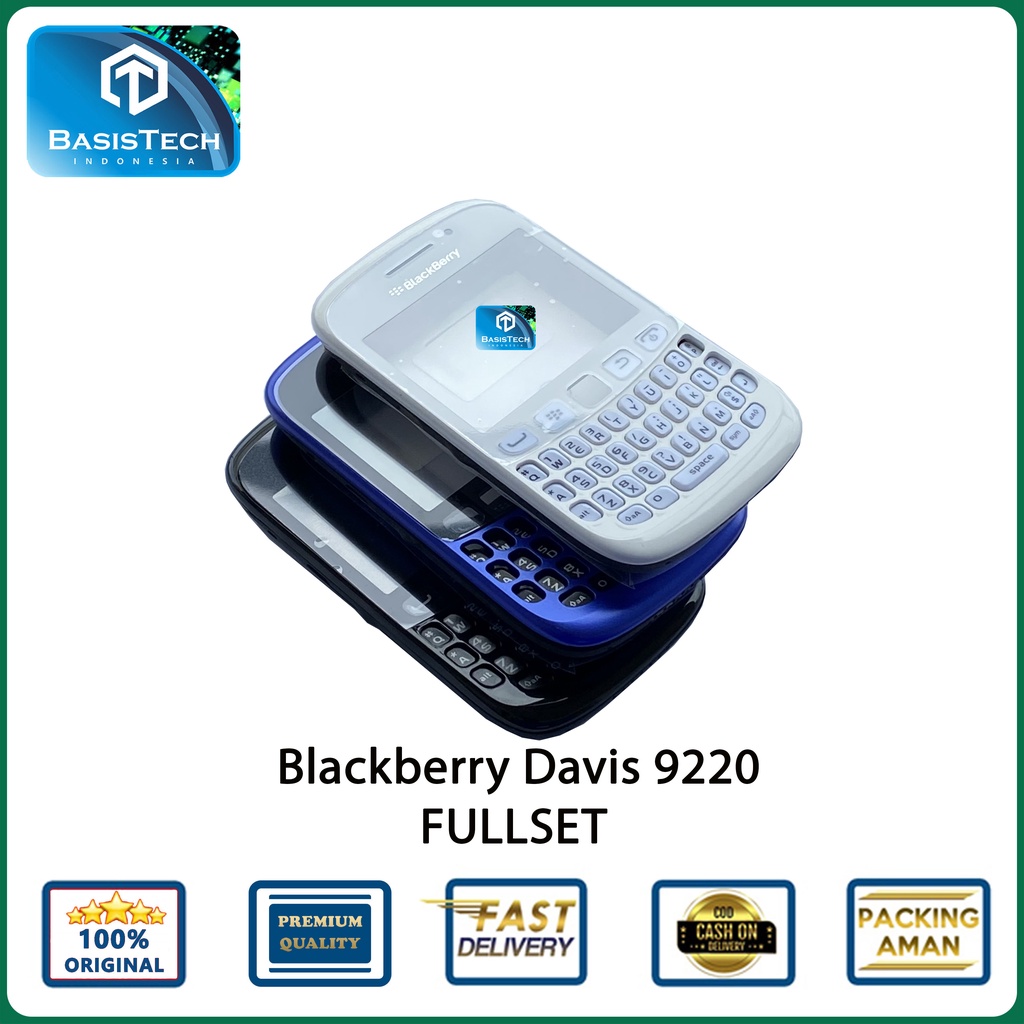 HOUSING CASING BLACKBERRY BB DAVIS 9220 FULLSET ORIGINAL QUALITY