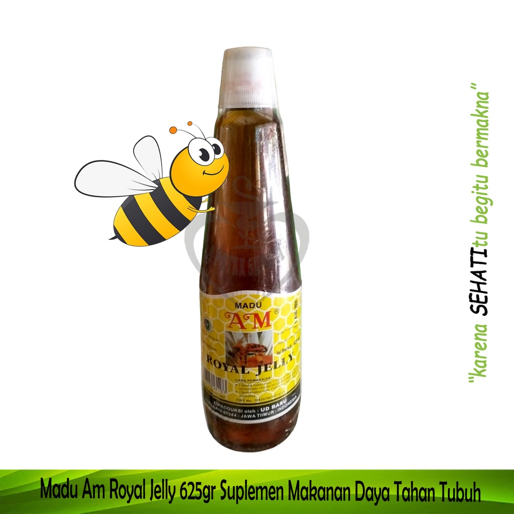 Madu AM Royal Jelly Suplemen Menjaga Kesehatan Tubuh Madu Bee Pollen