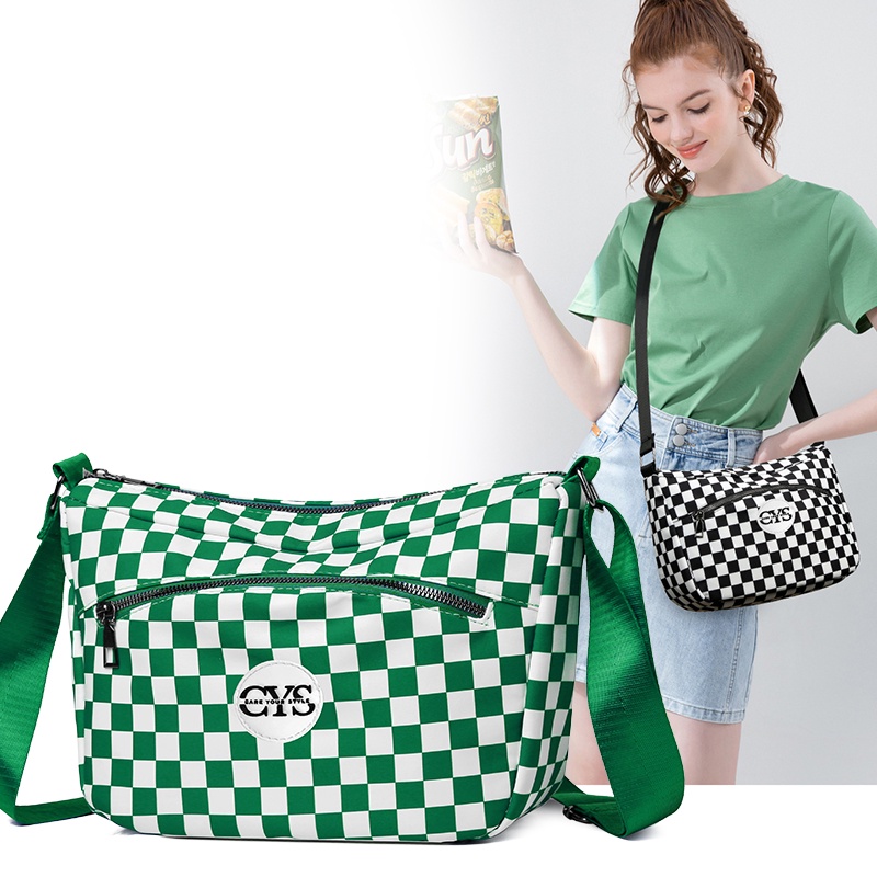 Tas Selempang Wanita Shoulder Bag Korea Fashion Style Tas Bahu Kasual Sling Bag Kain Oxford Polyester Satu7an T288