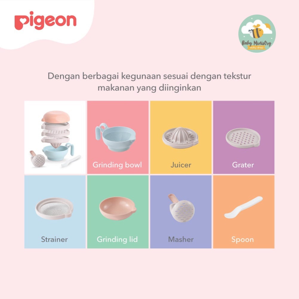 (NEW) PIGEON BABY FOOD MAKER / FOOD MAKER / PEMBUAT MPASI / MPASI / MANUAL / ALAT MPASI