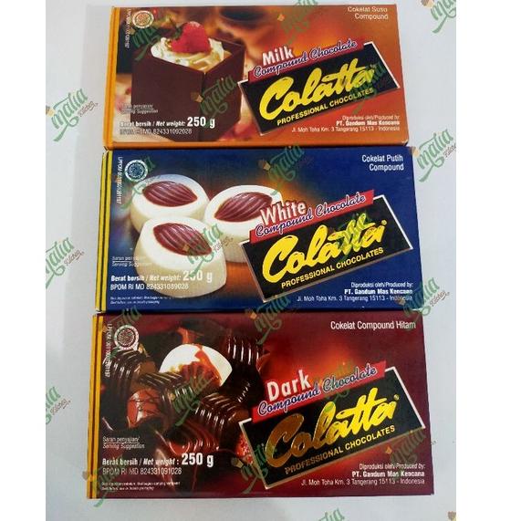 

P77 Colatta Cokelat Compound Kemasan Box 250 gram DCC PRODUK KEREN わ