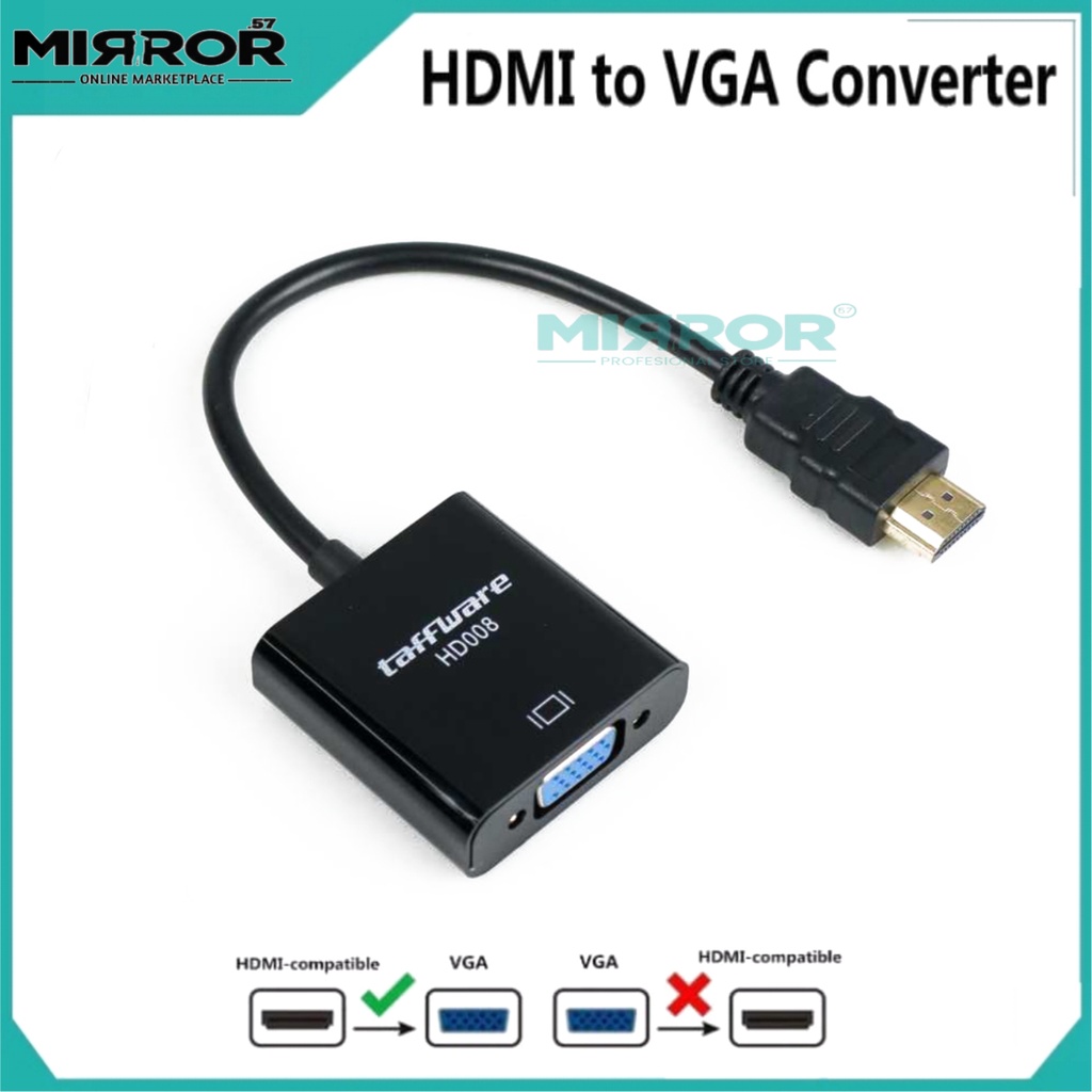 Kabel Adapter HDMI ke VGA Female