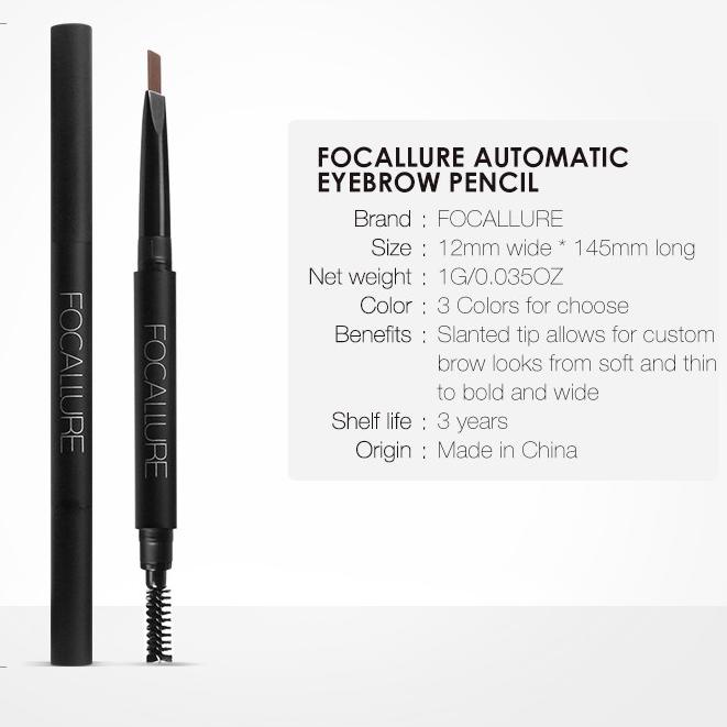 ✾ ORIGINAL  Focallure Eyebrow Pen Pensil Alis Matic EYES FA18 ֍
