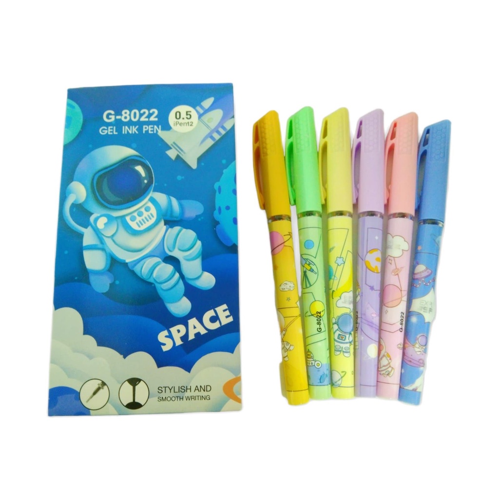 

GEL PEN INK / PULPEN GEL / KARAKTER AUSTRONOT SPACE, WARNA HITAM G-8022