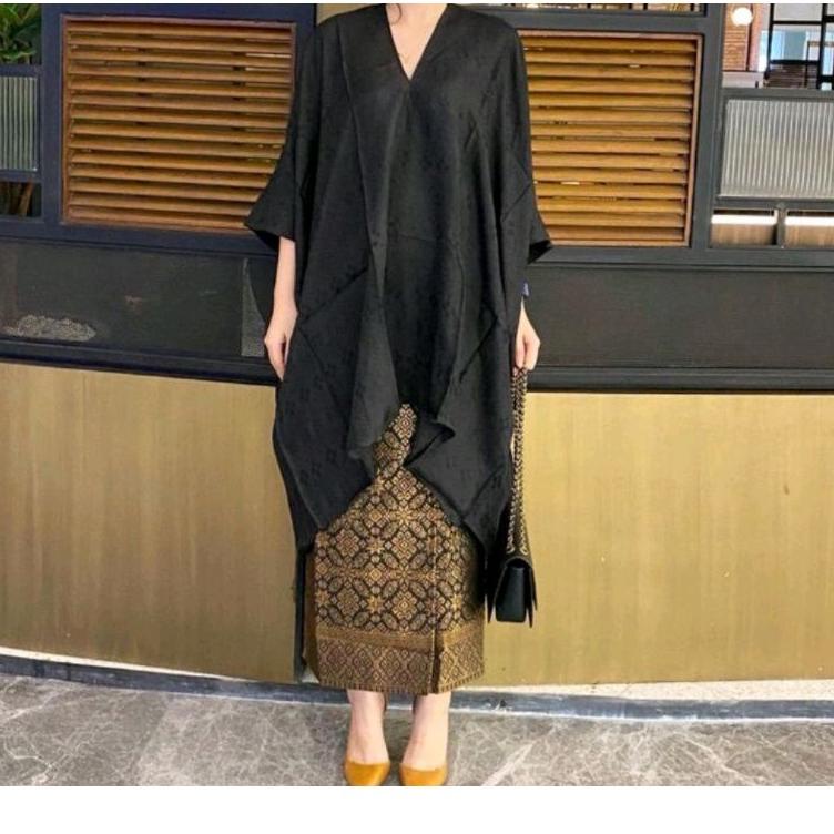Viral BLUOSE KAFTAN TUNIK VISCOS ARUNA (hanya atasan) promo terbaru ready stok baju kondangan kaftan