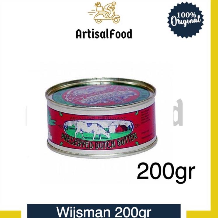 

▲ Wijsman Wisman Wisjman Butter Mentega Roombutter 200 gr KALENG 200gr ►