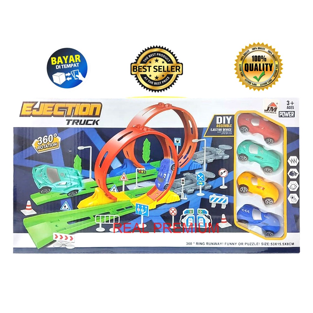 MAINAN ANAK MOBIL BALAP TRACK RACING - EJECTION TRUCK 668-5