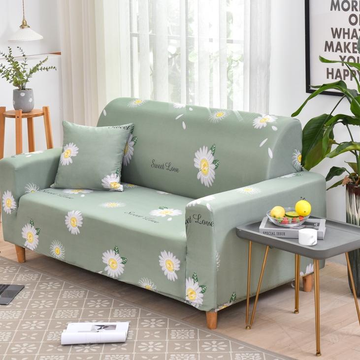 ۝ Cover Sofa Sarung Sofa Elastic Elastis Pattern Motif Menarik/ Anti-Selip cover sofa bed 1/2/3/4 Se