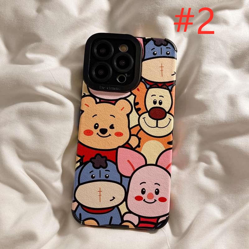 Lovely！Winnie Bear &amp; Monster Soft Case HP iP iPhone 6 6S 7 8 14 + Plus SE 2020 X XS XR 11 12 13 Pro Max New Casing Apple