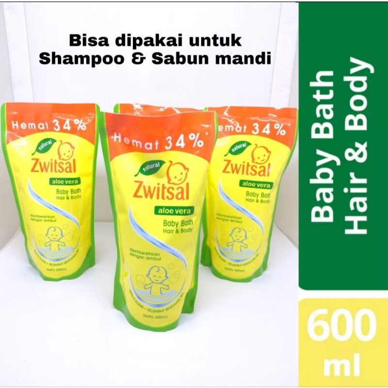 Zwitsal baby bath 450ml/600ml sabun cair bayi sabun bayi