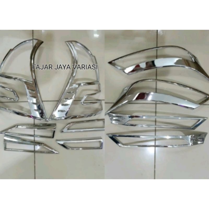 GARNISH LAMPU DEPAN BELAKANG AVANZA CRUME 2019-2021 LIST LAMPU AVANZA
