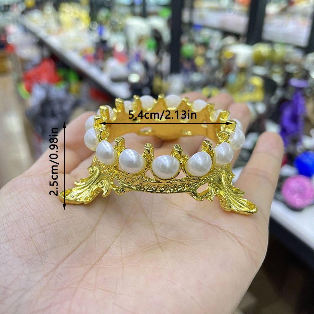 Mahkota Nanas Kaca Bola Dasar DIY Berlian Imitasi Dukungan Kerajinan Hadiah Bola Kristal Display Berdiri