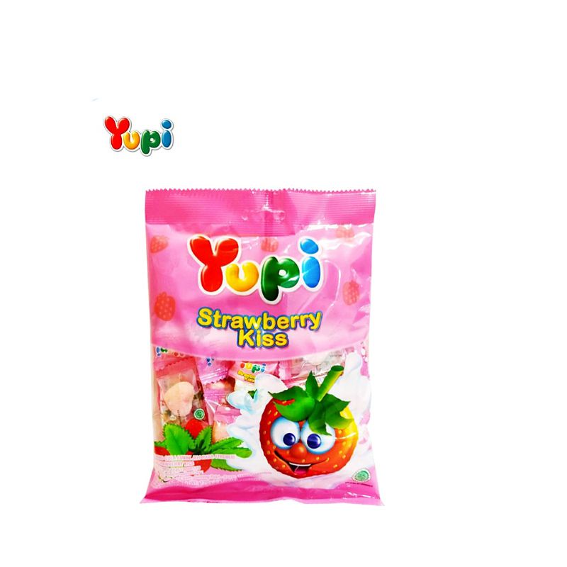 

Yupi Permen Jelly Candy Strawberry Kiss Bag 120 gr