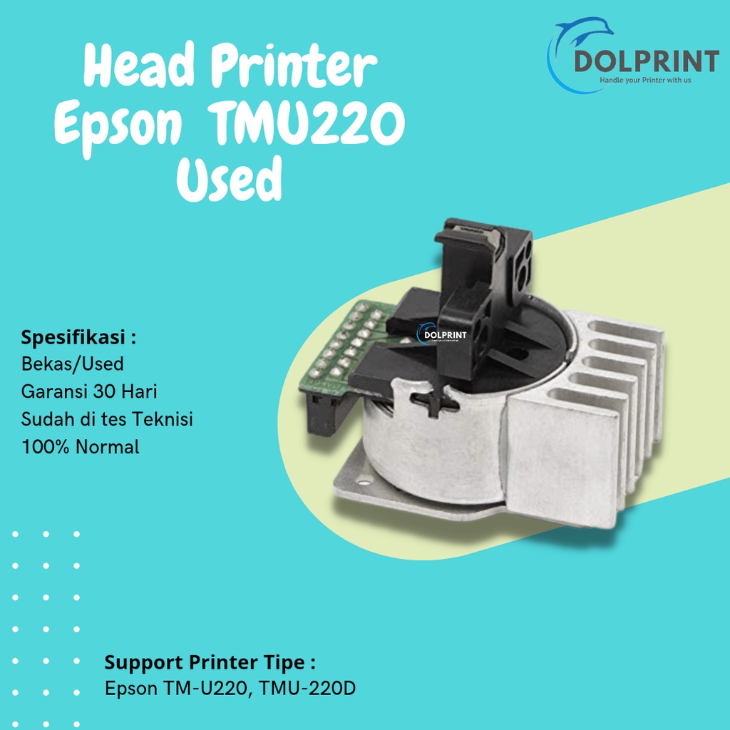 Print Head Printer Epson TMU220 TM-U220 Used Printhead Printer TMU 220 Bekas