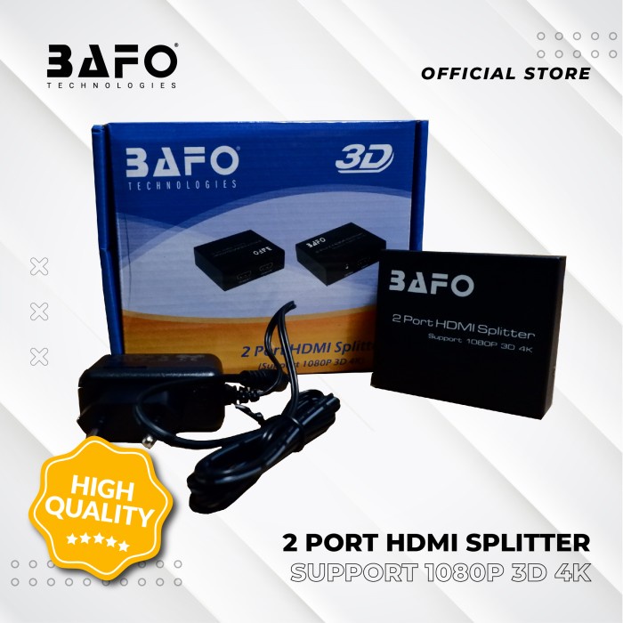 HDMI Spliter 2port BAFO / Splitter 2 port