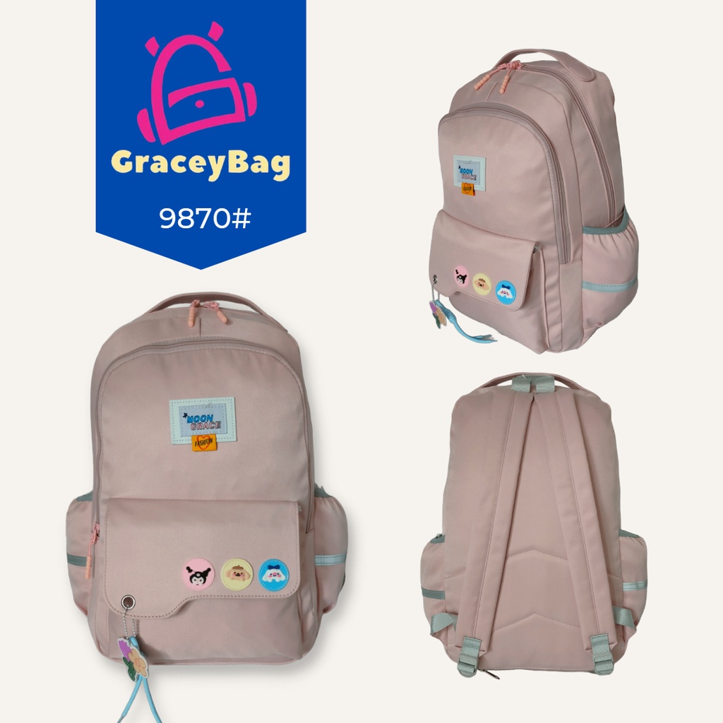 GB-9870 Tas Ransel Anak Perempuan Import Free Raincover