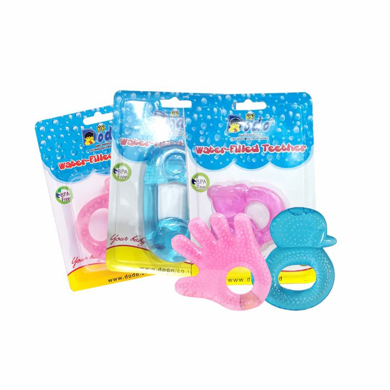 Dodo teether DAC004. water filled teether. mainan gigitan bayi. merangsang tumbuh gigi