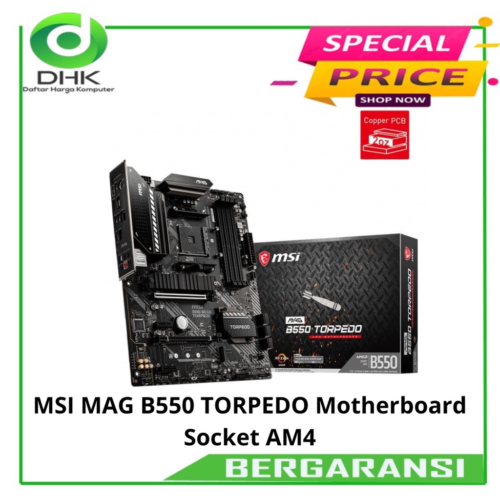 MSI MAG B550 TORPEDO Motherboard Socket AM4