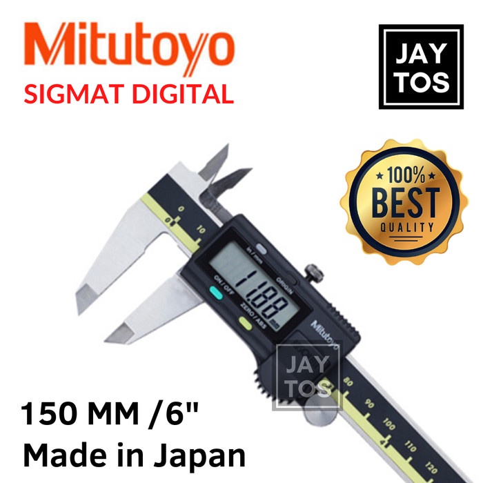 Murah Mitutoyo Sigmat Digital / Jangka Sorong Digital 6" 150 Mm Japan