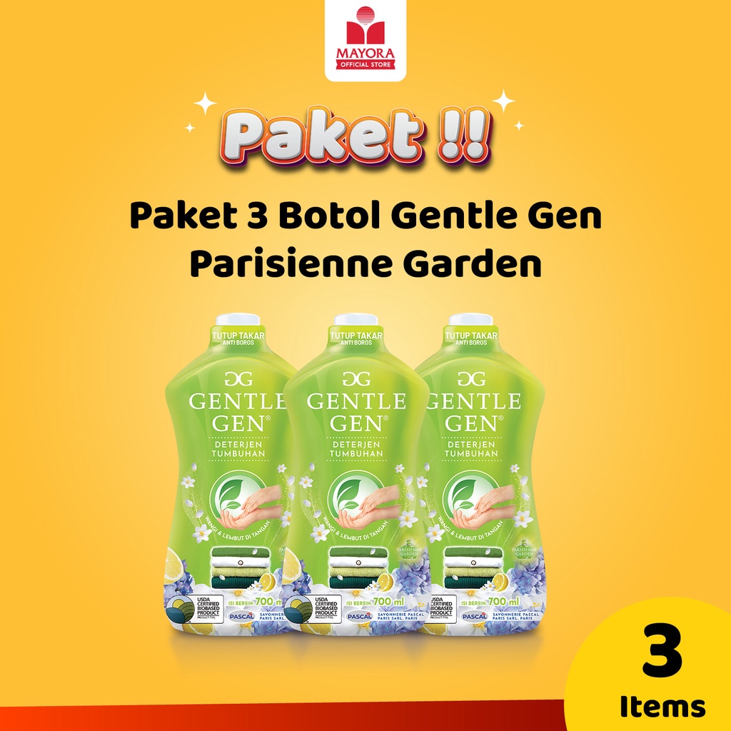 Promo Harga Gentle Gen Deterjen Parisienne Garden 750 ml - Shopee