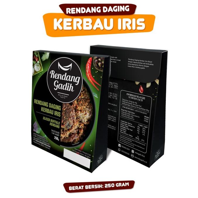 

Rendang Daging Kerbau Iris - Rendang Gadih TERLARIS