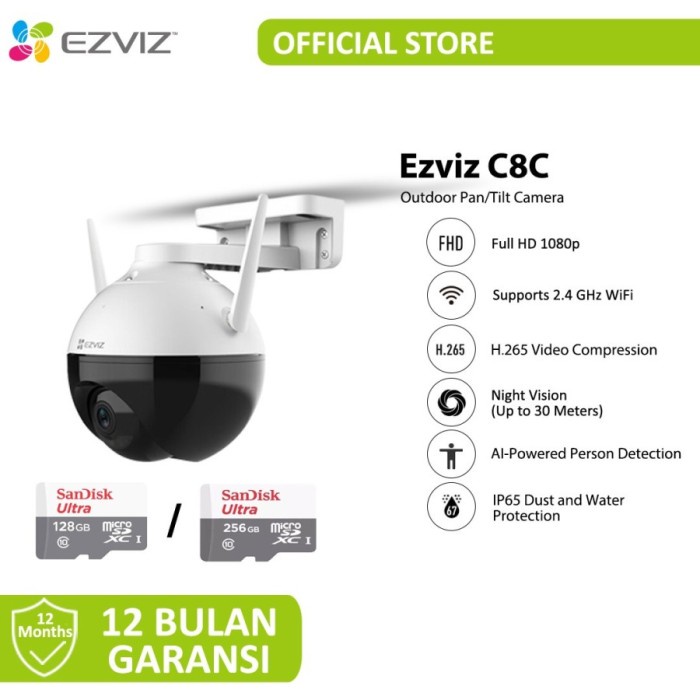 Terlaris Ezviz C8C Outdoor Cctv