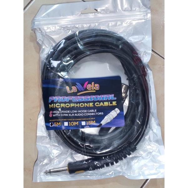 Kabel Mic Panjang 5 meter Bagus